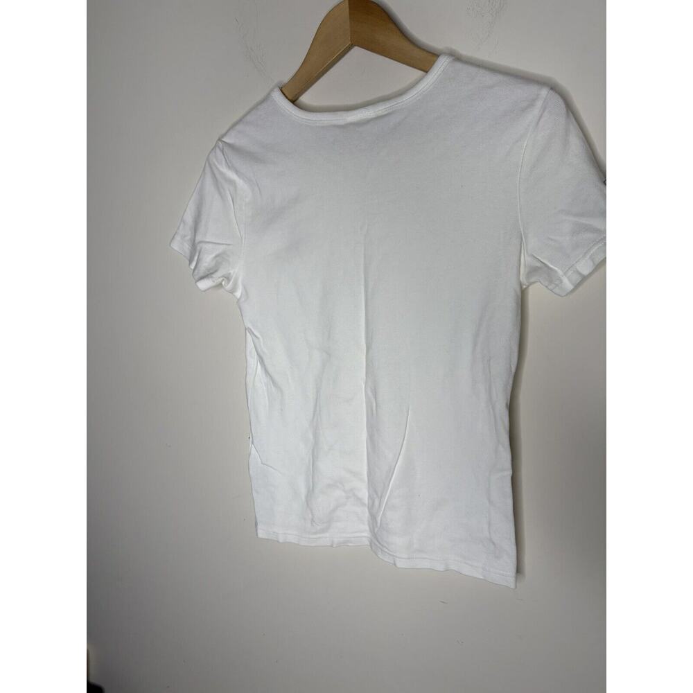 Vintage Disney Store Womens L Winnie The Pooh Shirt Short Sleeve White Snowflake - Picture 4 of 9